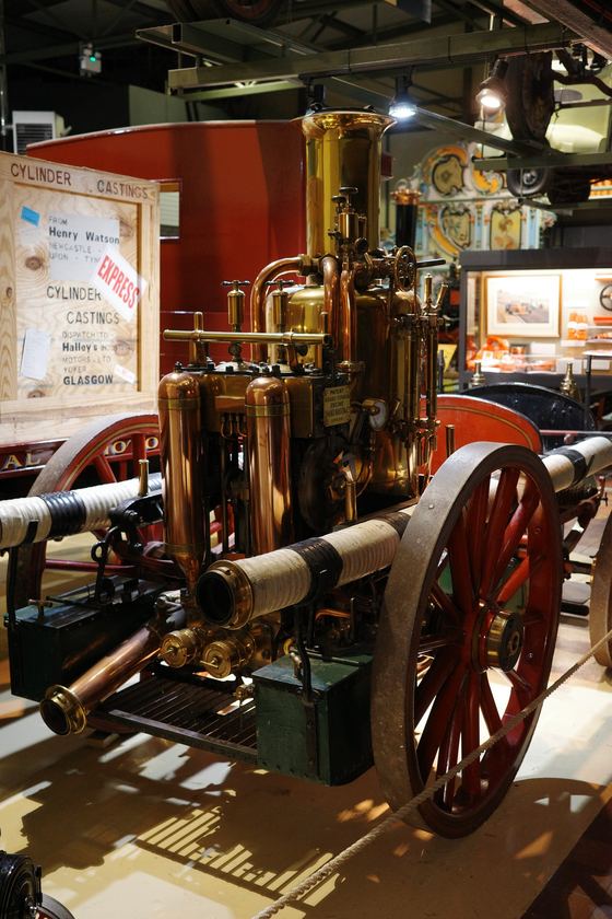 Grampian Transport Museum, Alford: Polished historic steam engine