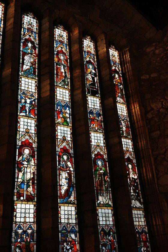 University of Aberdeen: Tall stained glass chapel windows