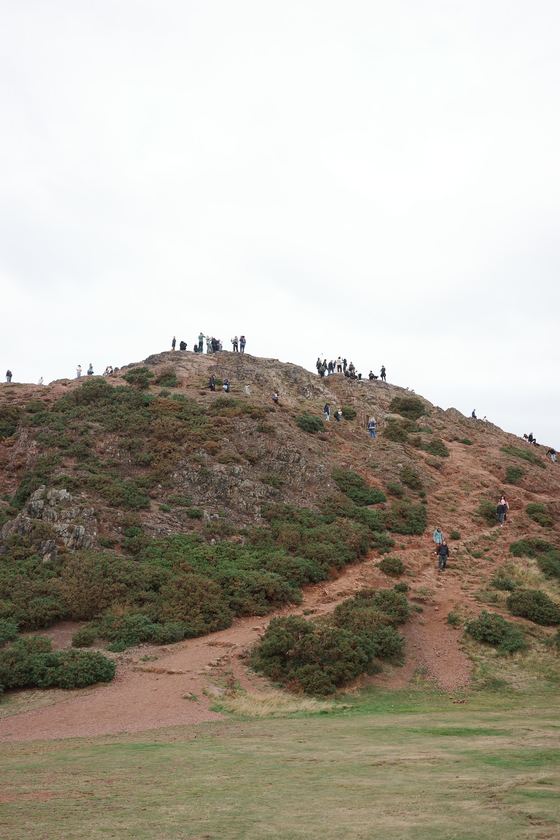 Arthur's Seat: Winding path climbing rocky hill