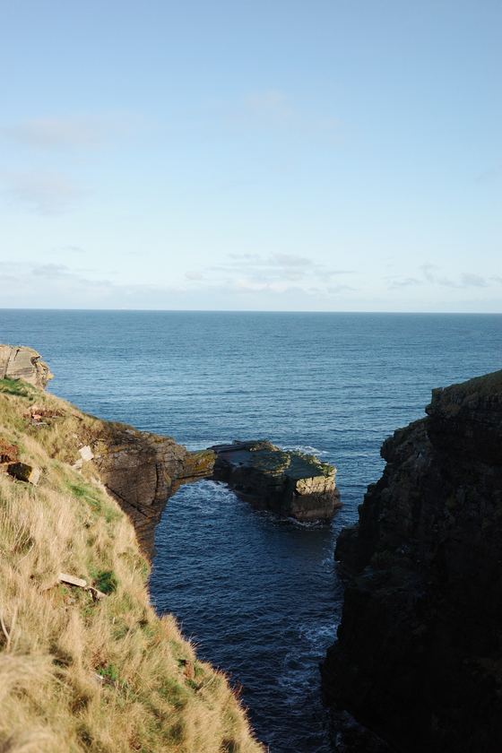 Wick: Narrow rocky inlet opening to sea