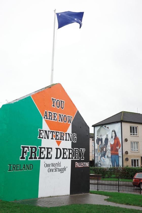 Derry: Free Derry Corner and flag