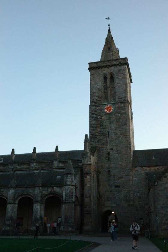 Uni: Clock tower above the college courtyard