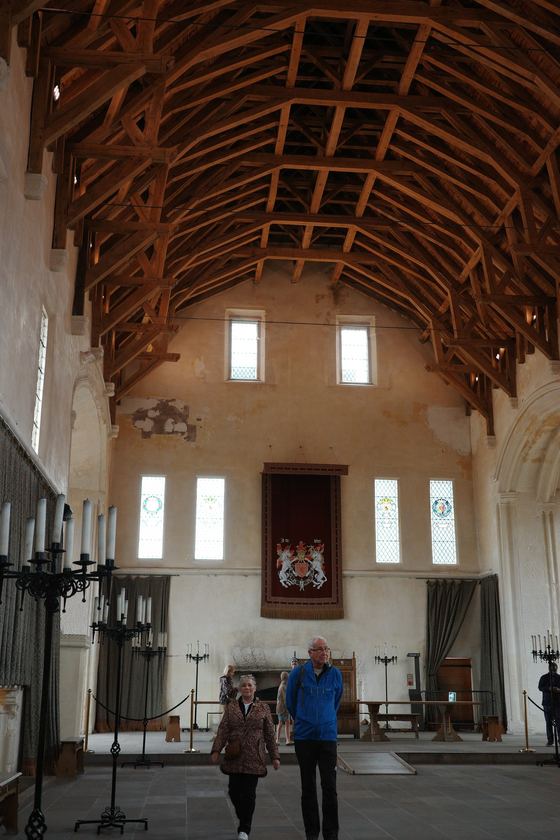 Stirling: Timbered ceiling of castle hall