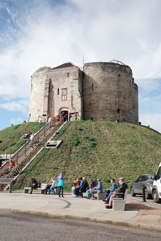 York: Steps climbing to Clifford's Tower