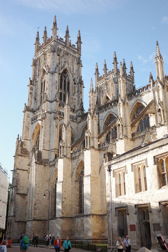 York: Sunlit York Minster towers and facade