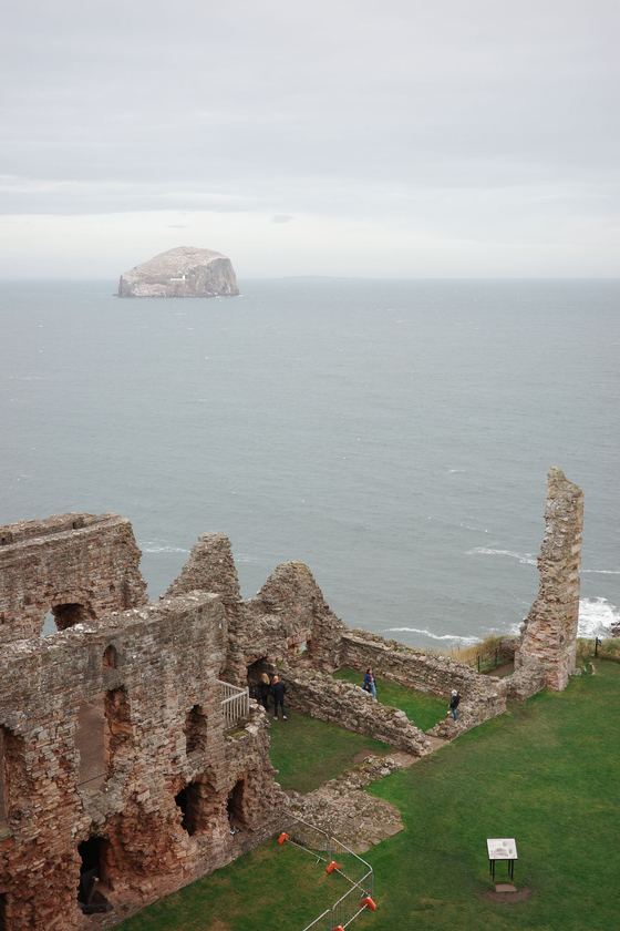 Tantallon Castle: Coastal ruins overlooking Bass Rock
